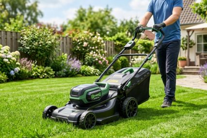 Tondeuse a batterie pelouse jardin