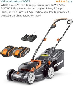 image client 4 Tondeuse sans fil WORX WG779E