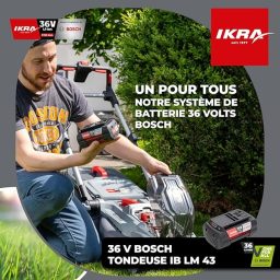 Image du fabricant 2 du IKRA 36V Tondeuse-mulcheuse compacte