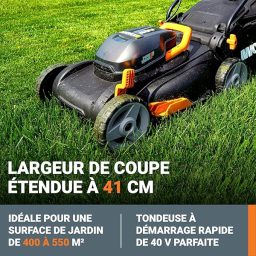 Image du fabricant 2 du WORX Tondeuse Gazon sans Fil