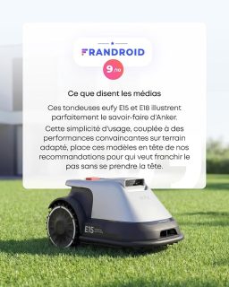 Image du fabricant 3 du eufy E15 Robot Tondeuse