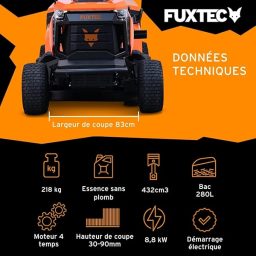 Image du fabricant 3 du FUXTEC Tondeuse autoportée FX-RMT84M