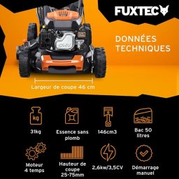 Image du fabricant 3 du FUXTEC Tondeuse thermique FX-RM4646