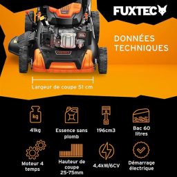 Image du fabricant 3 du FUXTEC Tondeuse Thermique FX-RM5196eSPRO