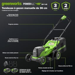 Image du fabricant 3 du Greenworks Tondeuse Gazon 48V