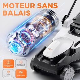 Image du fabricant 3 du Litheli Tondeuse à Gazon sans Fil