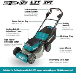 Image du fabricant 3 du Tondeuse auto-tractée Makita 36V