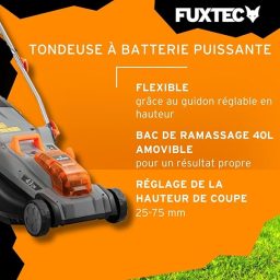 Image du fabricant 3 du Tondeuse FUXTEC sans fil 40V
