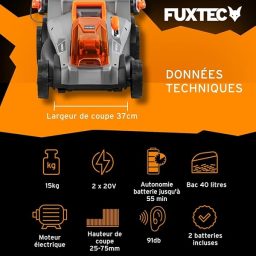 Image du fabricant 3 du Tondeuse gazon FUXTEC sans fil