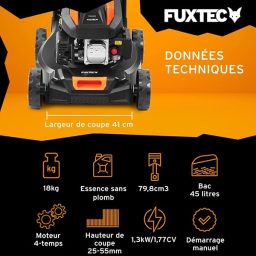 Image du fabricant 3 du Tondeuse thermique FUXTEC FX-RM4180