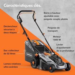 Image du fabricant 3 du Tondeuse VonHaus 1800W compacte
