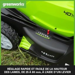 Image du fabricant 4 du Greenworks G40LM41 tondeuse gazon