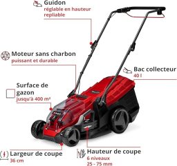 Image du fabricant 4 du Tondeuse Einhell GE-CM 36-36 Li