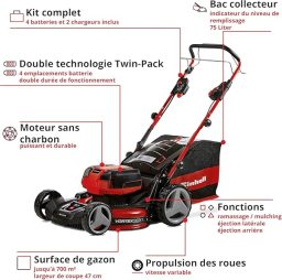 Image du fabricant 4 du Tondeuse Einhell GP-CM 36-47 S HW