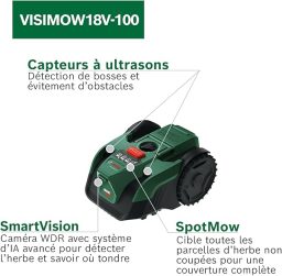 Image du fabricant 5 du Bosch Tondeuse Robot sans-Fil VISIMOW18V-100