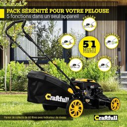Image du fabricant 5 du Craftfull Tondeuse Gazon Thermique CR-196-30