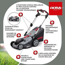 Image du fabricant 5 du IKRA 36V Tondeuse-mulcheuse compacte
