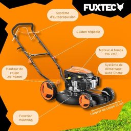 Image du fabricant 6 du Fuxtec Tondeuse Gazon Thermique 51cm