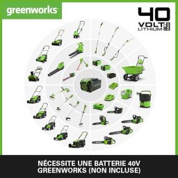 Image du fabricant 6 du Greenworks G40LM41 tondeuse gazon