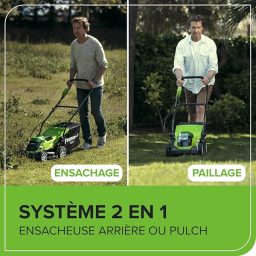 Image du fabricant 7 du Tondeuse Greenworks 40V sans fil