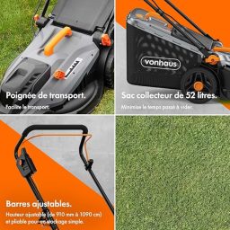 Image du fabricant 7 du Tondeuse VonHaus 1800W compacte
