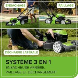 Image du fabricant 8 du Greenworks Tondeuse à Gazon Sans Fil