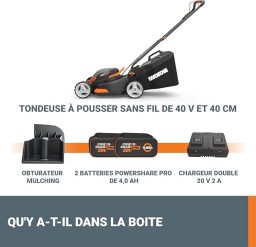 Image du fabricant 9 du WORX Tondeuse Gazon sans Fil